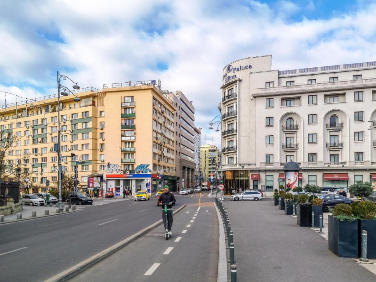 Victoriei Blue Apartment Bukares Bagian luar foto